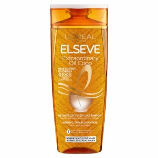 L'Oréal Elseve Extraordinary Oil Coco Șampon hrănitor cu ulei de nucă de cocos pentru păr normal până la uscat 400 ml