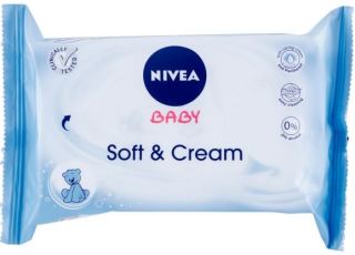 Șervețele umede pentru curățare Nivea Soft & Cream Baby pentru copii 63 buc