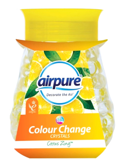 Airpure Colour Change Citrus Zing cristale strălucitoare parfumate 300 g