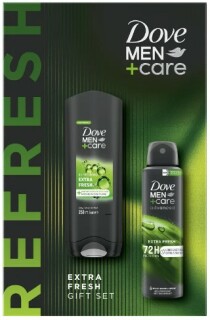 Dove Men+ Care Extra Fresh Men Gift Set (Shower Gel 250 ml + antiperspirant 150 ml)