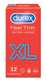 Durex Feel Thin Extra Large prezervative din latex