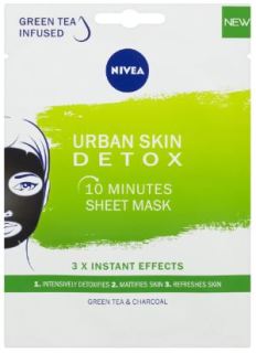 Nivea Urban Skin Detox masca detoxifianta textila Masca de 10 minute pentru toate tipurile de ten