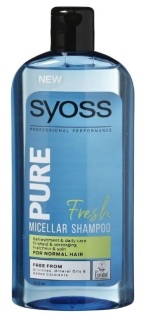 Syoss Pure Fresh șampon pentru păr 500 ml