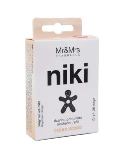 Mr & Mrs Fragrance Niki Cedar Wood - parfum pentru masina rezervă