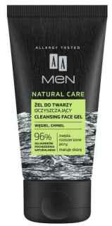 AA Men Natural Care Gel de curățare facială cu cărbune și hamei 150ml