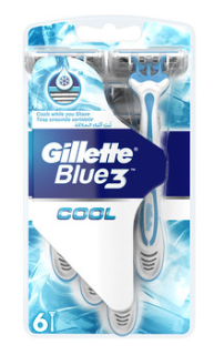 Gillette Blue III COOL aparate de ras gata 6 buc