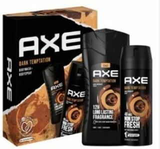 AXE Dark Temptation Men Gift Set ( deospray 150 ml+ Shower Gel 250 ml )