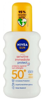 Nivea Sun Sensitive Immediate Protect+ Sun-Allergy opalovací sprej SPF50+ 200 ml