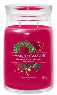 Yankee Candle Signature Sparkling Winterberry Scented Candle With 2 Wicks 567 g