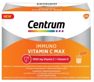 Centrum Immuno Vitamin C Max  supliment alimentar cu vitamine și minerale 14 plicuri