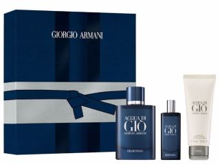 Giorgio Armani Acqua Di Gio Profondo Men SET I. Eau de Parfum 75 ml + Eau de Parfum 15 ml + shower gel 75 ml
