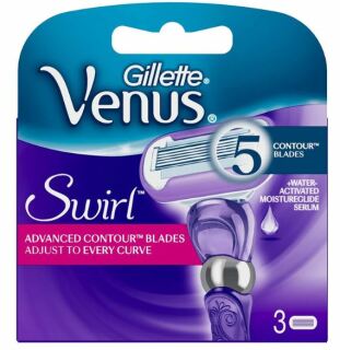 Gillette Venus Swirl cap de bărbierit de înlocuire pentru standul de bărbierit pentru femei 3 buc.
