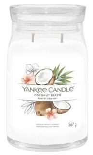 Yankee Candle Signature Coconut Beach Scented Candle With 2 Wicks 567 g