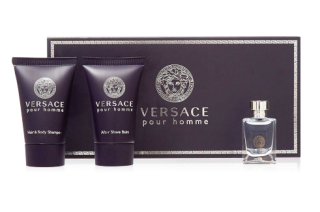 Versace pour Homme SET I. - Eau de Toilette 5 ml + shower gel 25 ml + after shave balm 25 ml