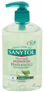 Săpun hidratant dezinfectant Sanytol Aloe vera și ceai verde 250 ml