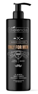 Bielenda Only For Men Barber Edition Gel de spălare pentru față și barbă 190 g