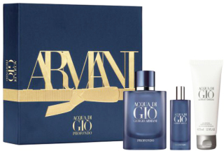 Giorgio Armani Acqua di Gio Profondo Men SET - Eau de Parfum 75 + shower gel 75 ml + mini EdP 15 ml