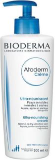 Bioderma Atoderm Creme Ultra Cremă de corp hrănitoare și hidratantă pentru piele normală până la uscată și sensibilă 500 ml
