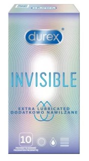 Durex Invisible Extra Thin Extra Lubricated prezervative super subțiri extra lubrifiate