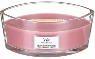 WOODWICK Hearthwick Pressed Blooms & Patchouli lumânare parfumată 453,6 g