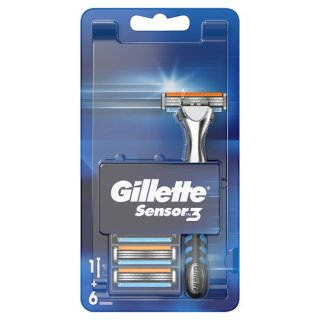 Gillette Sensor3 aparat de ras + 6 capete de rezerva