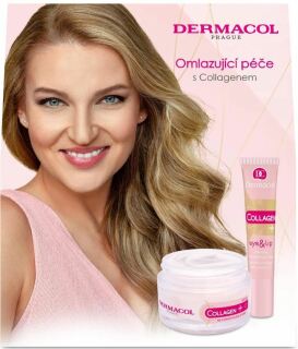 Set cadou Dermacol Collagen+ (cremă de zi întineritoare 50 ml, cremă intensivă întineritoare pentru ochi și buze 15 ml)