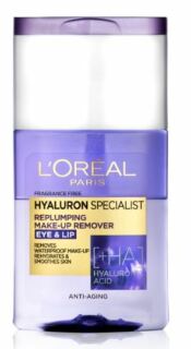 L'Oréal Paris Hyaluron Specialist demachiant în doi pași pentru ochi și buze 125 ml