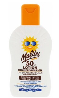 Malibu Kids SPF50 Loțiune de corp cu protecție solară pentru copii 200 ml