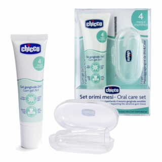 Chicco SET_Set pentru igiena orală gel de dentiție 30 ml + periuță de dinți