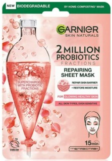 Garnier Skin Naturals 2 Million Probiotics Mască textilă cu probiotice 1 buc.
