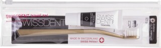 Swissdent Crystal Travel Set - pastă de dinţi 10 ml + periuta de dinti