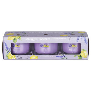 Yankee Candle set de lumânări votive Lemon Lavender 3x 37 g