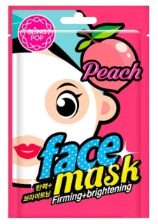 BLING POP Coreea Mască de față cântătoare și iluminatoare Peach 20 ml