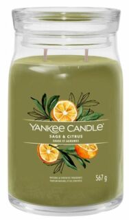 Yankee Candle Signature Sage & Citrus Scented Candle With 2 Wicks 567 g