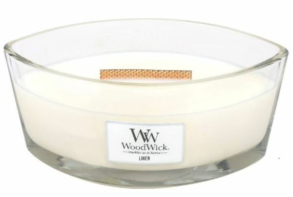 WOODWICK Hearthwick Linen Lumânare parfumată 453,6 g