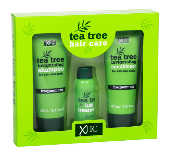 Xpel Tea Tree dárková sada șampon pentru păr 100ml + balsam 100ml + ser de păr 30ml