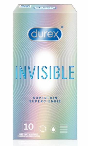 Durex Invisible Extra Thin prezervative super subtiri