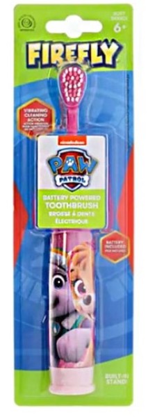 Paw Patrol Firefly Periuță de dinți pentru copii cu baterie SOFT 6+ ani PINK