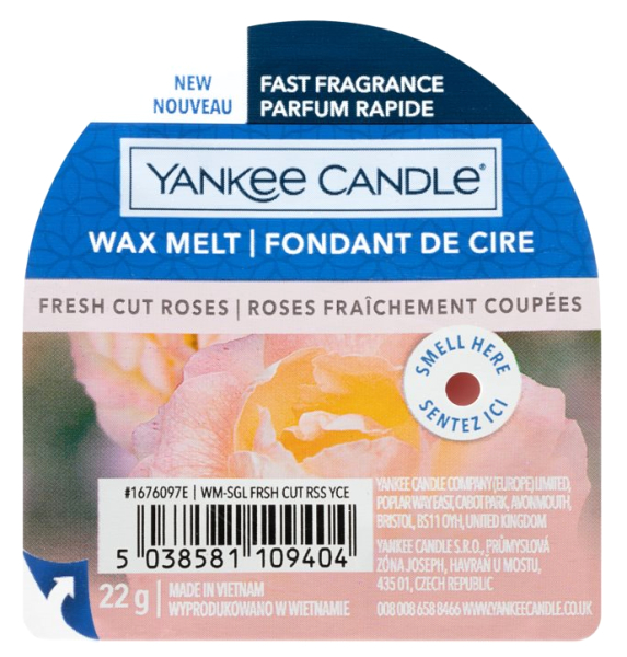 Yankee Candle Fresh Cut Roses ceară parfumată 22 g