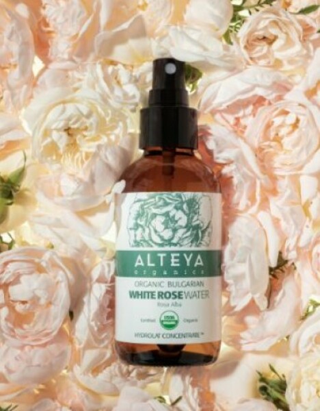 Alteya Organics White Rose Rose Water în sticlă 120 ml