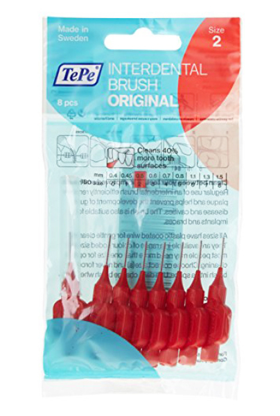 Tepe Normal Interdental Toothbrushes 0,5 mm Red 8 pcs