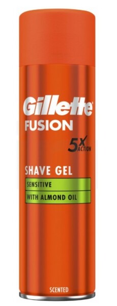 Gel de bărbierit Gillette Fusion5 Ultra Sensitive 200 ml