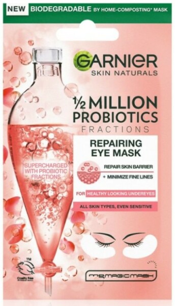 Garnier Skin Naturals 1/2 Million Probiotics Textile Hydrating Eye Mask with Probiotics 1 buc.